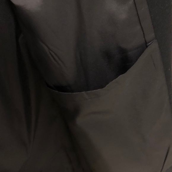 Macy’s -  Men’s Alfani Black Wool Coat. Size L. - Picture 5 of 8